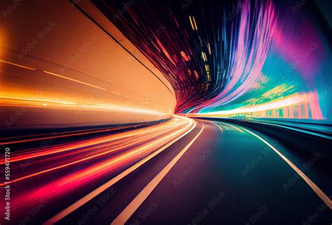 Speed Concept High Speed Motion Blur Fast Moving Stripe Lines With