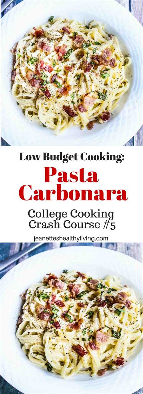 A recipe for better heart health. Low-Budget Cooking: Pasta Carbonara Recipe - Jeanette's ...