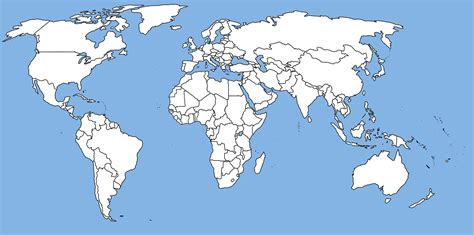 Free Printable World Map With Countries Labeled World Map With