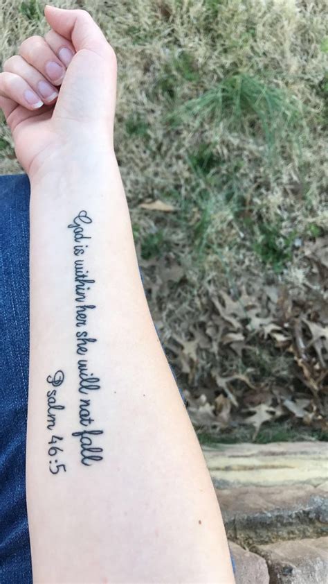 My Own Tattoo Psalm 465 ️️ Tattoo Quotes Scripture Tattoos Verse