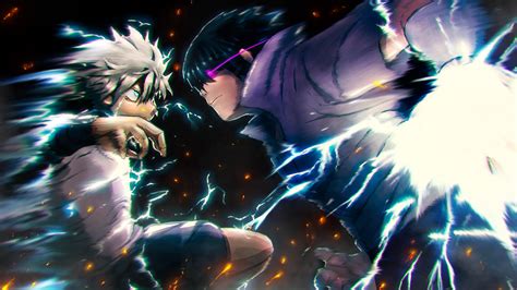 Artstation Killua Vs Sasuke Uchiha