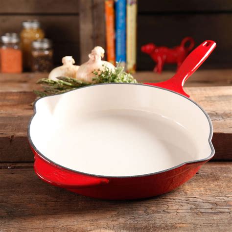 The Pioneer Woman Timeless Cast Iron 12 Cast Iron Enamel Skillet