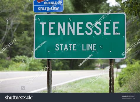 Welcome Sign Tennessee State Line Stock Photo 22985005 Shutterstock