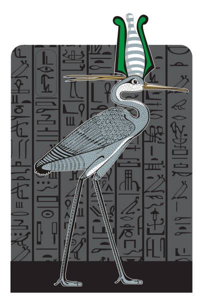 Drawing Of Egyptian Bird Symbols Illustrations Royalty Free Vector