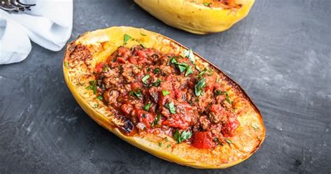 Baked Spaghetti Squash With Meat Sauce Recipes Lifestyle