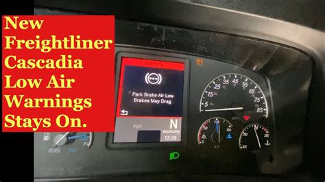 New Freightliner Cascadia Fix Low Air Warning Light Stays On Youtube