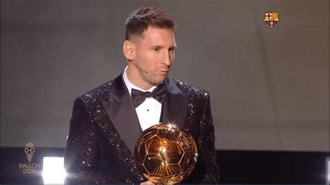 Leo Messi Wins 7th Ballon Dor Ballon Dor 2021 7️⃣ 🏆 Youtube