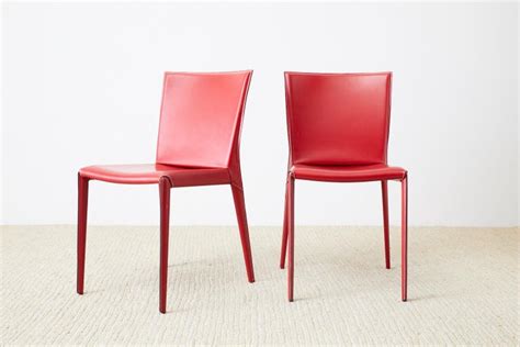 Find the perfect home furnishings at hayneedle, where you can buy online while you explore our room designs and curated looks for tips, ideas & inspiration to help you along the way. Set of Six Italian Red Leather Wrapped Dining Chairs at 1stdibs