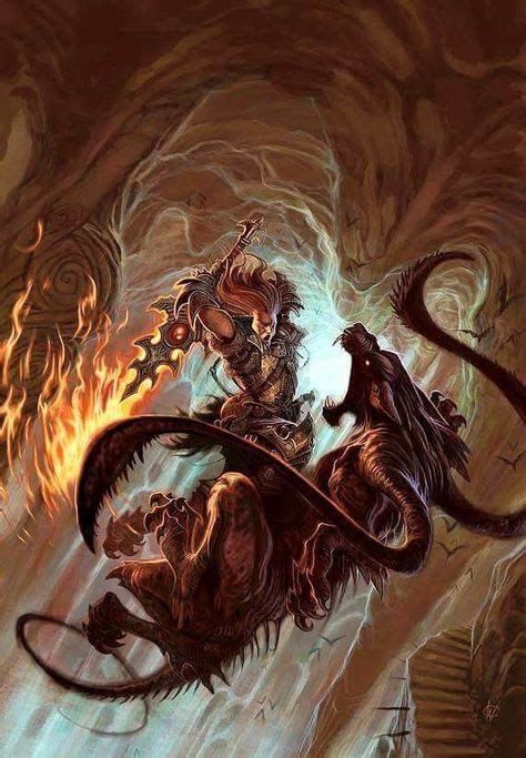 Fighting A Displacer Beast In 2019 Fantasy Art Fantasy Creatures