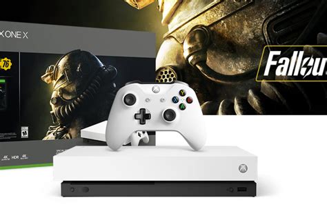 Microsofts White Xbox One X Includes A Copy Of Fallout 76 The Verge