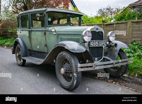 Unrestored Ford Model A Classic Car In England Stock Photo Alamy