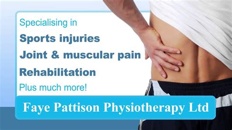 Faye Pattison Physiotherapy Ltd Advert Youtube