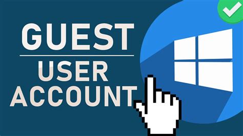 Windows 10 Create A Guest User Account Tutorial Youtube