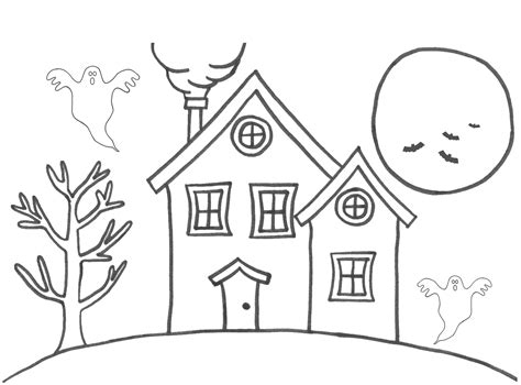 Cartoon House Coloring Pages - Coloring Home
