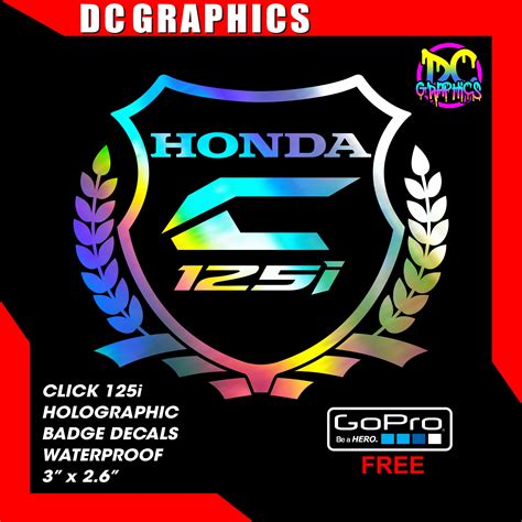 Honda Click 125i Holographic Badge Sticker Lazada Ph