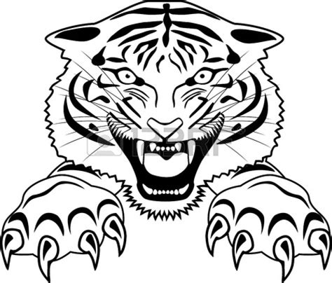 Jumping Tiger Tattoo Clipart Best