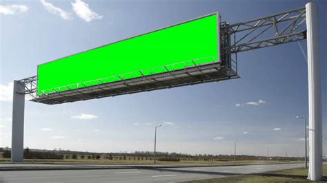 Billboard Central In Green Screen Free Stock Footage Youtube