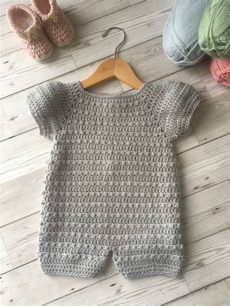 Cute Crochet Baby Romper Pattern For Baby Girls