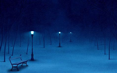 Picture Poem: Melancholy Winter Night | Winter wallpaper, Winter scenes ...