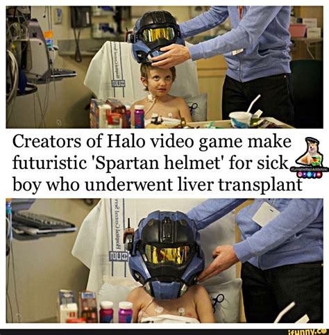 Creators Of Halo Video Game Make Futuristic Spartan Helmet For Sick
