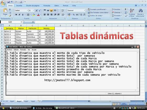 Tablas Dinamicas Excel 2007 Basico Youtube