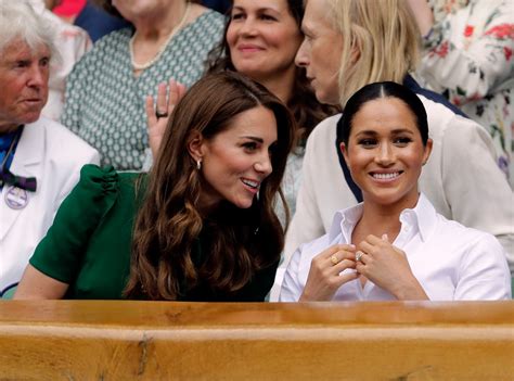 Duchesses Day Out From Meghan Markle And Kate Middleton At Wimbledon