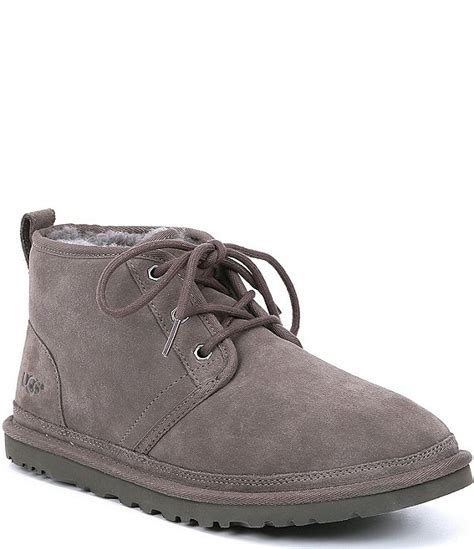 Ugg Mens Neumel Classic Fur Lined Suede Lace Up Chukka Boots Dillards