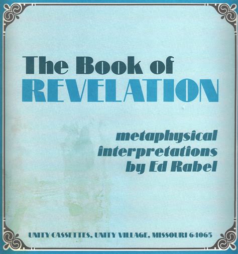The Book Of Revelation Audio And Transcript Truth Unity