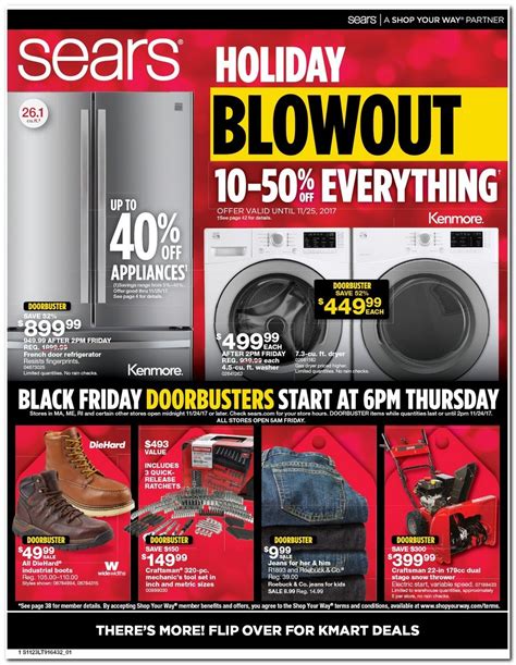 Pick your favorite stores and get offers just for you. Sears Black Friday 2018 Ads, Deals and Sales