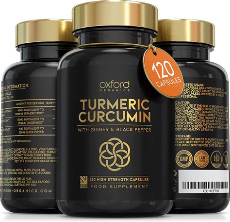 Advanced Turmeric Capsules High Strength 3000mg Ginger And Black Pepper