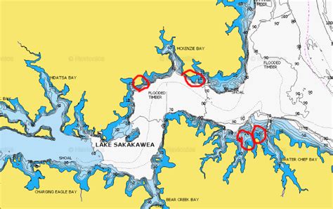 Lake Sakakawea Depth Map Tour Map