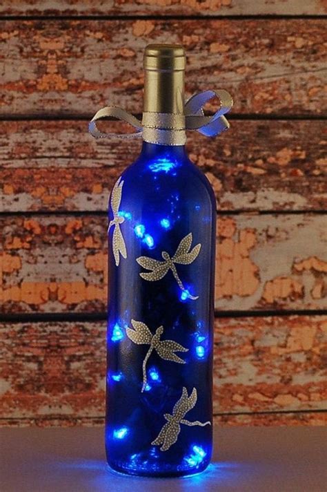 52 beautiful wine bottle crafts with lights you need for your home glass bottle crafts