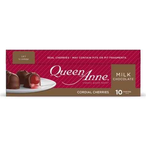 Queen Anne Milk Chocolate Cordial Cherries Valentine Candy 10 Ct