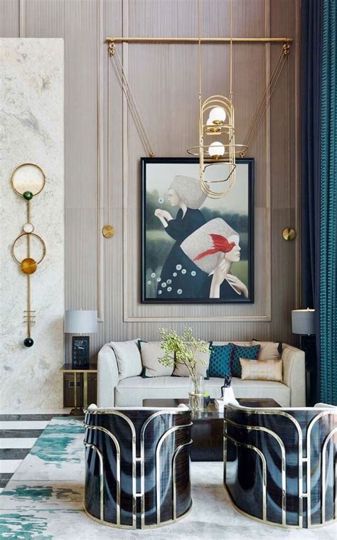 Living Room Modern Art Deco Furniture Download Free Mock Up