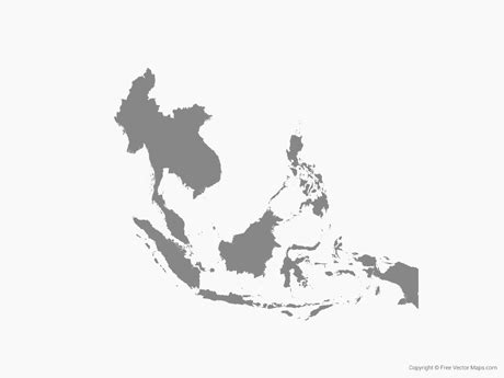 Find & download free graphic resources for south asia map. Vector Map of Southeast Asia - Single Color | Free Vector Maps