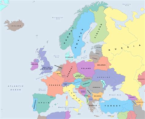 Political Maps Of Europe Mapswire