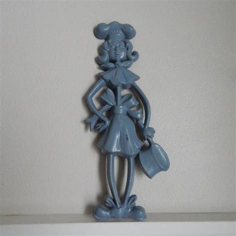 sexton stamped metal lady mother cook c 1971 wall art etsy