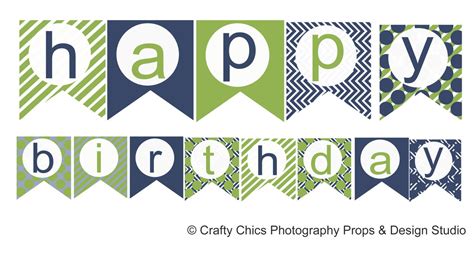 Free Printable Happy Birthday Banner Templates