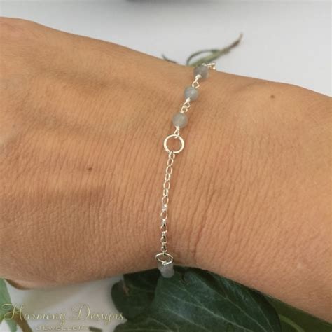 Harmony Designs One Only 925 Sterling Silver Fine Dainty Grey