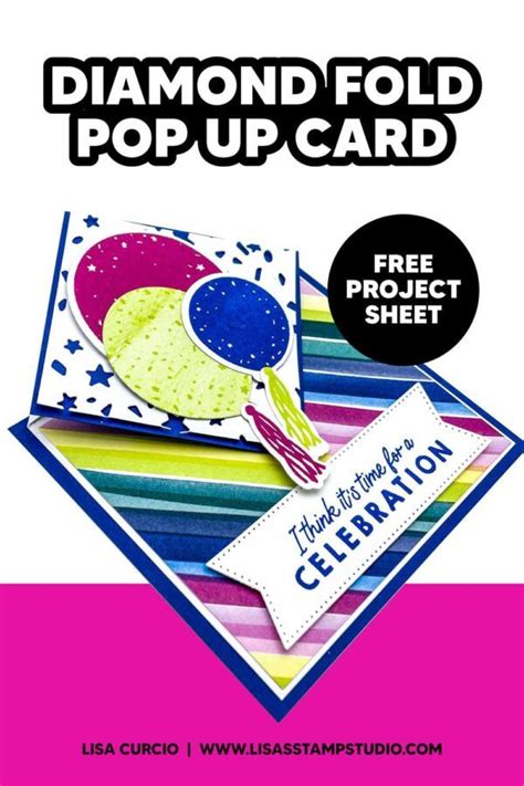 Learn How To Make A Diamond Fold Pop Up Card With Lisa Curcio From Lisa
