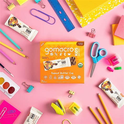 Buy Gomacro Kids Macrobar Organic Vegan Snack Bars Peanut Butter Cup