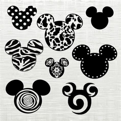 Mickey Mouse Svg Disney Cutfile Svg Svg Files For Silhouette