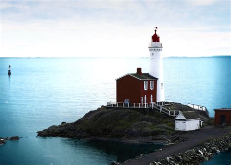 Esquimalt Lighthouse Victoria Bc British Columbia British