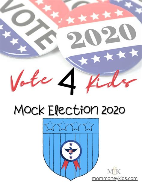 Free Printable Download Vote 4 Kids Mock Election 2020 Mom Money Kids