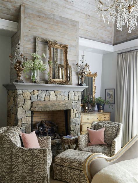 Pin By Dawn Hitt On Decoration Living Room With Fireplace French