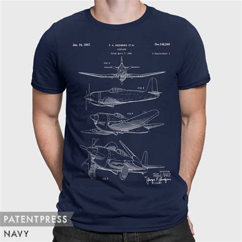 Airplane T Shirt Airplane Patent T Shirt Aviation T For Etsy