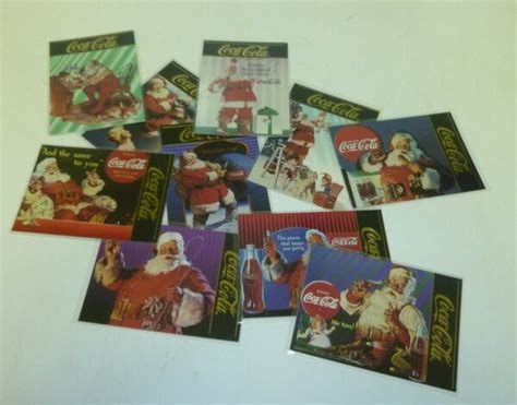 Coca Cola Collector Cards Gold Santa Series Full Set Of C