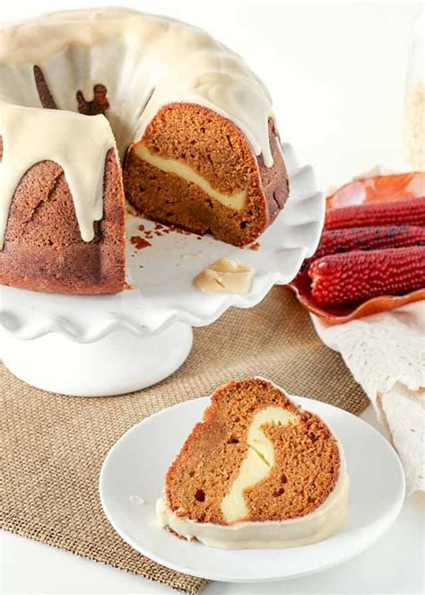 Pumpkin Bundt Cake With Cream Cheese Filling Chocolate With Grace