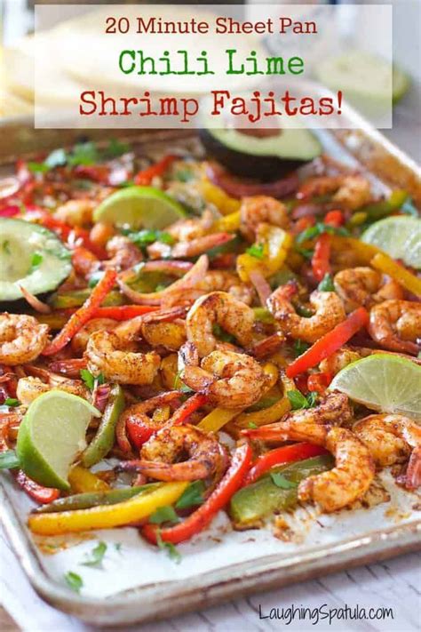 Aug 06, 2018 · ok, but the shrimp is all mixed in & a pain to dig through everything. Sheet Pan Chili Lime Shrimp Fajitas | Recipe | Whole30 ...