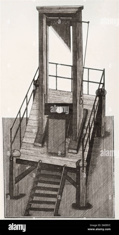 A Guillotine From The Time Of The French Revolution Stock Photo Alamy